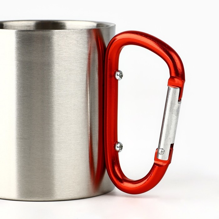 Кружка туристическая с карабином «Иди в поход», 180 мл Кружка туристическая с карабином «Иди в поход», 180 мл