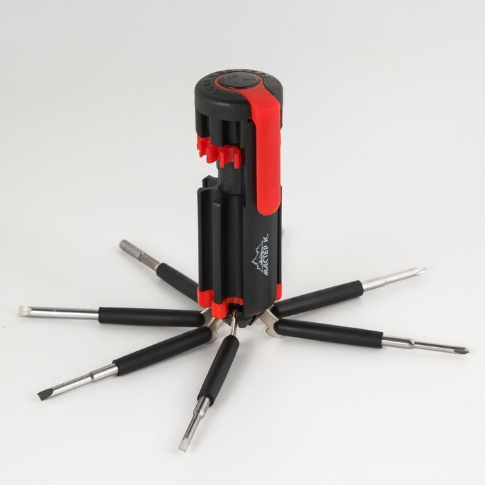 Фонарь многофункциональный, мультитул 8 в 1  Фонарь многофункциональный, мультитул 8 в 1 "Мастер К", 8 в 1, 6 LED, 3 Вт, 12 х 4 см, 3 ААА