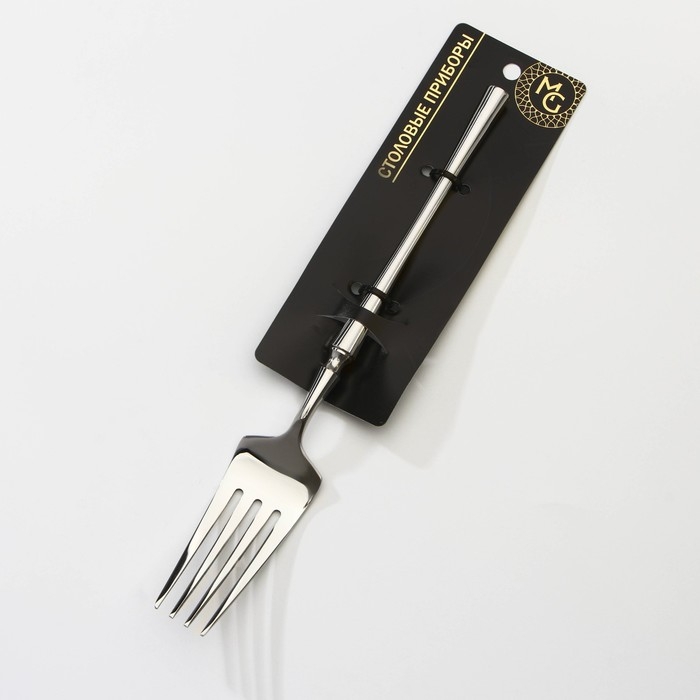 Вилка столовая из нержавеющей стали Magistro «Фьюжн», длина 20,5 см, цвет серебряный Вилка столовая из нержавеющей стали Magistro «Фьюжн», длина 20,5 см, цвет серебряный