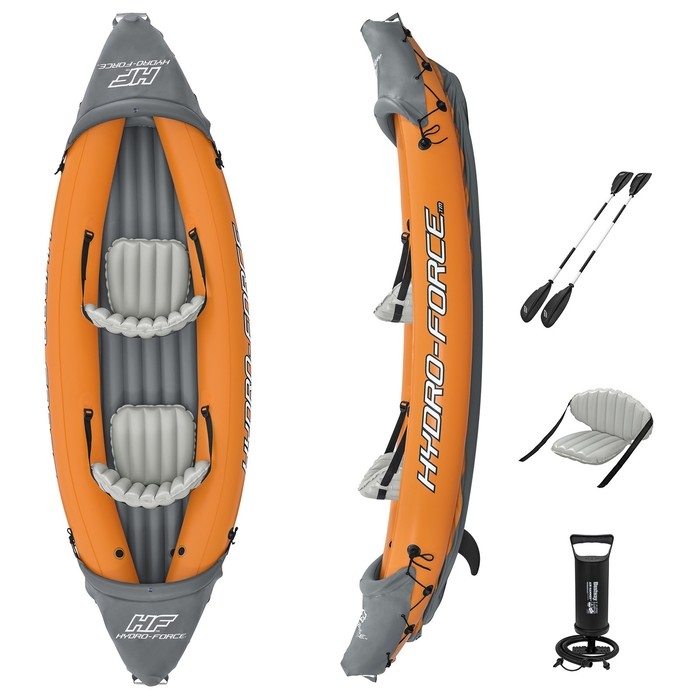 Байдарка Lite-Rapid X2 Kayak, 2-местная, вёсла 218 см, до 160 кг, 321 х 88 х 48 см, 65077 Bestway Байдарка Lite-Rapid X2 Kayak, 2-местная, вёсла 218 см, до 160 кг, 321 х 88 х 48 см, 65077 Bestway