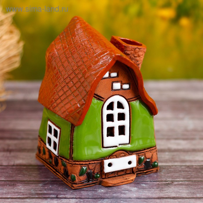 Аромалампа Домик «Забава», малая, 9 см, ручная работа, микс Аромалампа Домик «Забава», малая, 9 см, ручная работа, микс