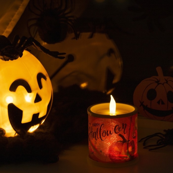 Светодиодная фигура «Свеча с призраком» 7.5 × 10 × 7.5 см, пластик, батарейки AG13х3 (в комплекте), свечение тёплое белое Светодиодная фигура «Свеча с призраком» 7.5 × 10 × 7.5 см, пластик, батарейки AG13х3 (в комплекте), свечение тёплое белое