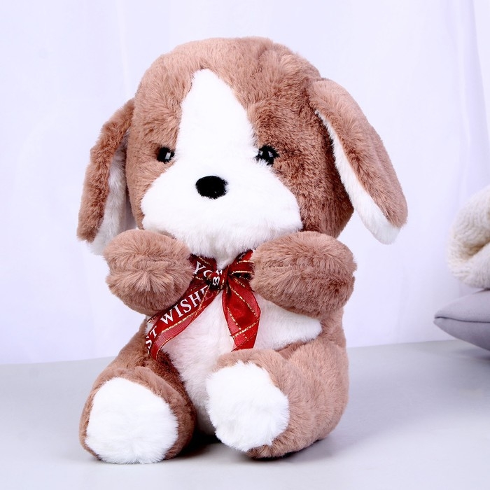 Мягкая игрушка «Пёсик с бантом», цвета МИКС Мягкая игрушка «Пёсик с бантом», цвета МИКС