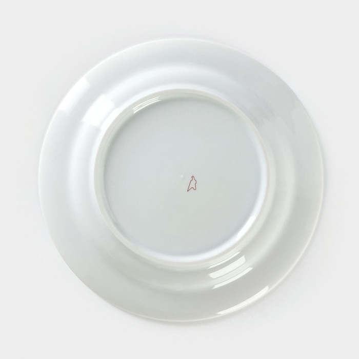 Тарелка фарфоровая «Розовый цветок», d=24 см Тарелка фарфоровая «Розовый цветок», d=24 см