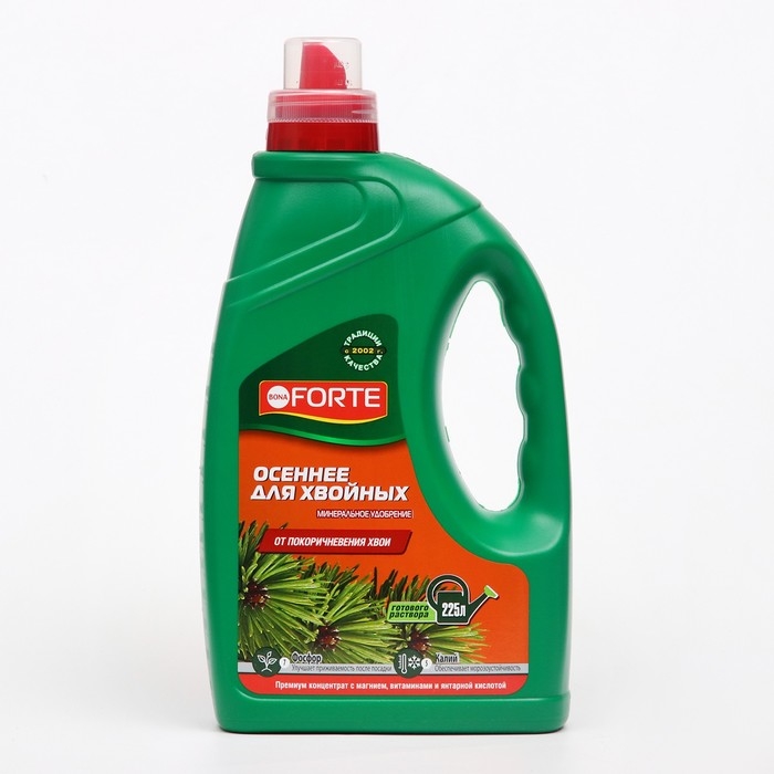 Жидкое минеральное удобрение Бона Форте для хвойных лето-осень, 1,5 л Жидкое минеральное удобрение Бона Форте для хвойных лето-осень, 1,5 л