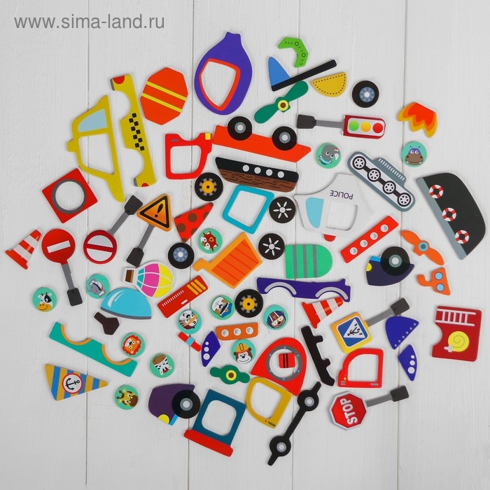 Магнитный конструктор «Транспорт» 3,5×26,5×20,5 см Магнитный конструктор «Транспорт» 3,5×26,5×20,5 см