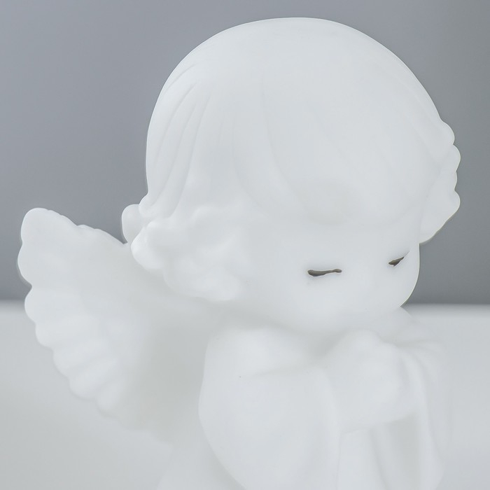 Ночник  Ночник "Ангелочек" LED батарейки 3xLR белый 8,5х8х14,5 см RISALUX