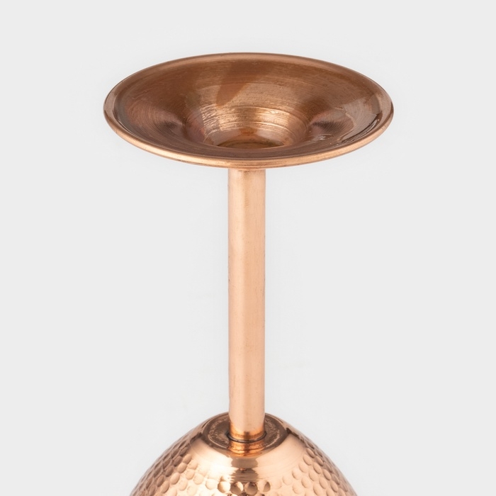 Бокал медный, 230 мл, d=8 см, h=17 см, чеканка, 1 сорт Бокал медный, 230 мл, d=8 см, h=17 см, чеканка, 1 сорт