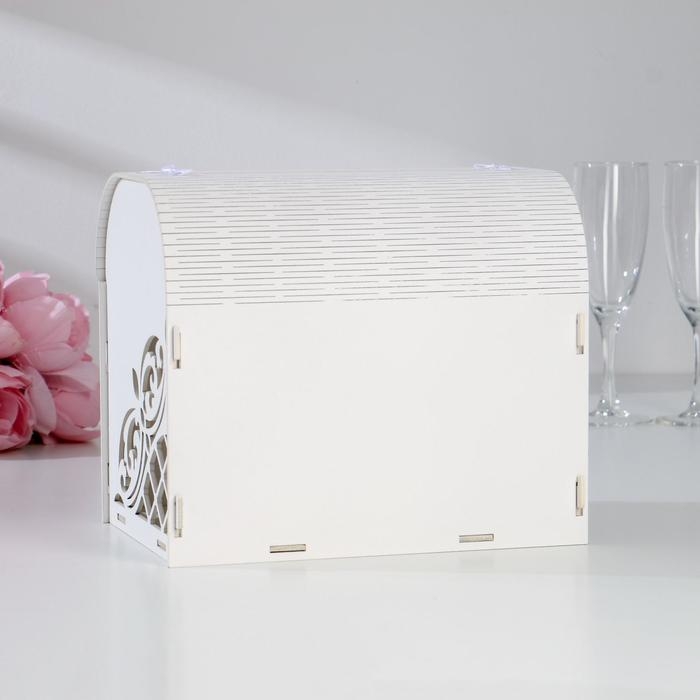 Семейный банк Семейный банк "Ажурный", со стразами, белый, 23,5х17х20 см