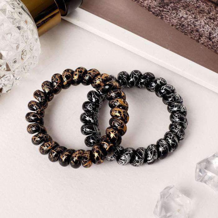 Резинка для волос Резинка для волос "Пружинка" (набор 2 шт) рисунок, микс