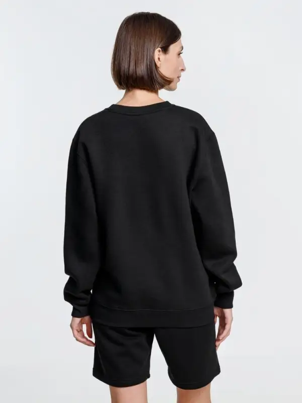 Свитшот унисекс Delta, черный, размер S