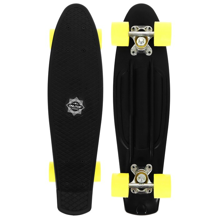 Скейтборд ONLITOP, 56x15 см, колёса PVC 50 мм, ABEC 7, алюминиевая рама, цвет МИКС Скейтборд ONLITOP, 56x15 см, колёса PVC 50 мм, ABEC 7, алюминиевая рама, цвет МИКС