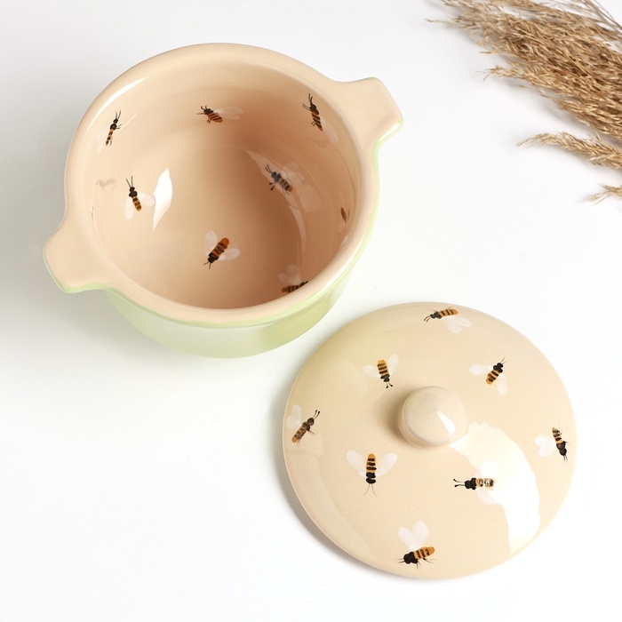 Бульонница с крышкой  Бульонница с крышкой "Псковская" 0,5л / 11,5х13см, аромат лета