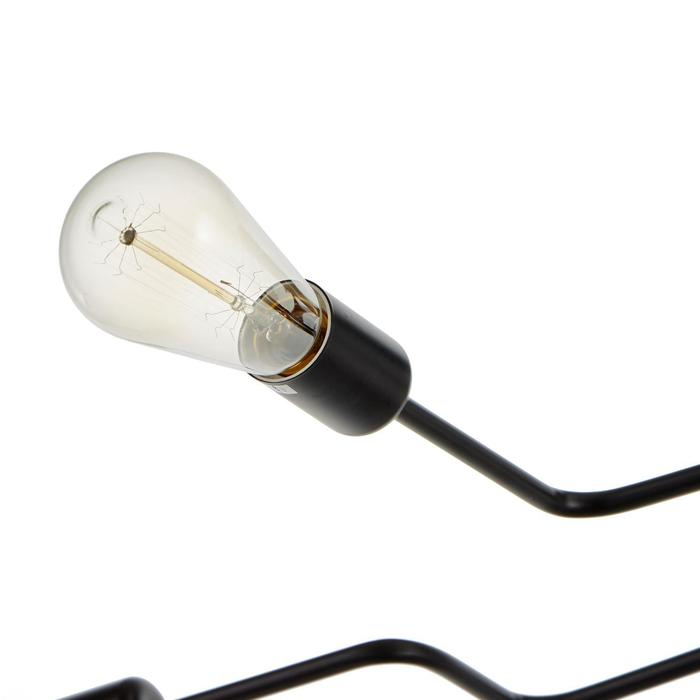 Люстра  Люстра "Линии" 6х40Вт Е27 черный 80х65х18 см BayerLux