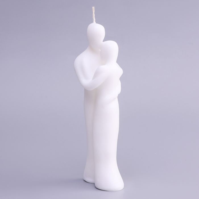 Свеча фигурная  Свеча фигурная "Влюбленная пара", 15х5 см, белый