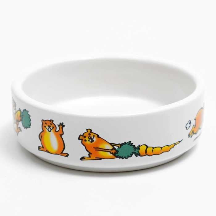 Миска керамическая для грызунов Миска керамическая для грызунов "Лакомство" 80 мл 8,5 х 3 см