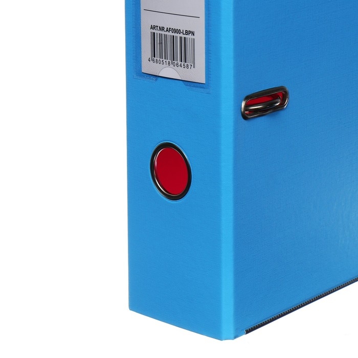 Папка-регистратор А4, 75 мм, Lamark, ПВХ, двухстороннее покрытие, металлическая окантовка, карман на корешок, собранная, голубой/розовый Папка-регистратор А4, 75 мм, Lamark, ПВХ, двухстороннее покрытие, металлическая окантовка, карман на корешок, собранная, голубой/розовый