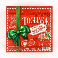 Коробка подарочная новогодняя складная «Новогодняя посылка», 14 х 14 х 8 см, Новый год