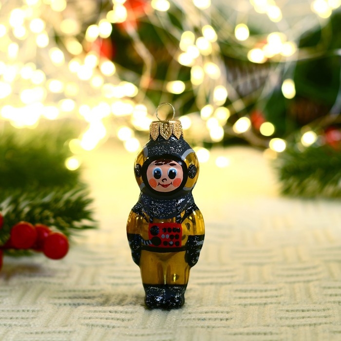 Ёлочная игрушка Ёлочная игрушка "Космонавт-04" 9 см