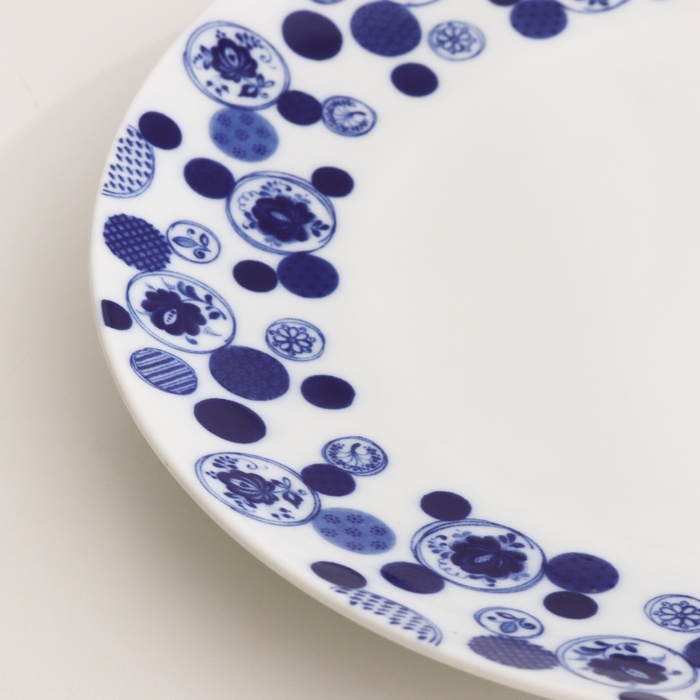 Тарелка Тарелка "Романс проза", д-240мм, нео гжель