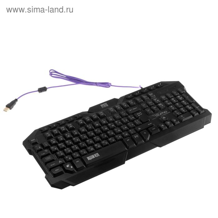 Комплект клавиатура+мышь+ковер Qumo Mystic K58/M76, проводная, мембран, 3200 dpi, USB,чёрный Комплект клавиатура+мышь+ковер Qumo Mystic K58/M76, проводная, мембран, 3200 dpi, USB,чёрный