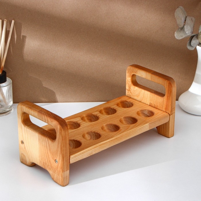 Пасхальный набор Adelica, подставка для яиц на ножках 10 ячеек, термонаклейки 7 шт, берёза Пасхальный набор Adelica, подставка для яиц на ножках 10 ячеек, термонаклейки 7 шт, берёза