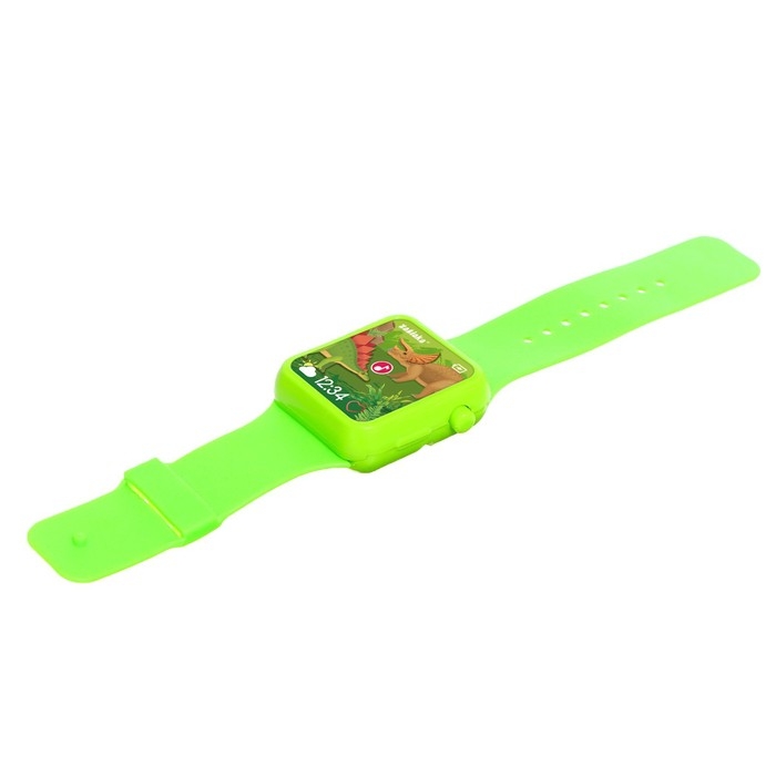 Музыкальные часики «Эра динозавров», звук, цвет зелёный Музыкальные часики «Эра динозавров», звук, цвет зелёный