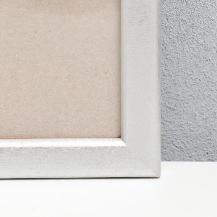 Фоторамка сосна с19 серебро 60х80 см (пластиковый экран) Фоторамка сосна с19 серебро 60х80 см (пластиковый экран)