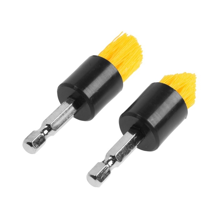 Набор насадок щеток на шуруповерт ТУНДРА, d=18 мм, высота 19 мм, шестигранный хвостовик Набор насадок щеток на шуруповерт ТУНДРА, d=18 мм, высота 19 мм, шестигранный хвостовик