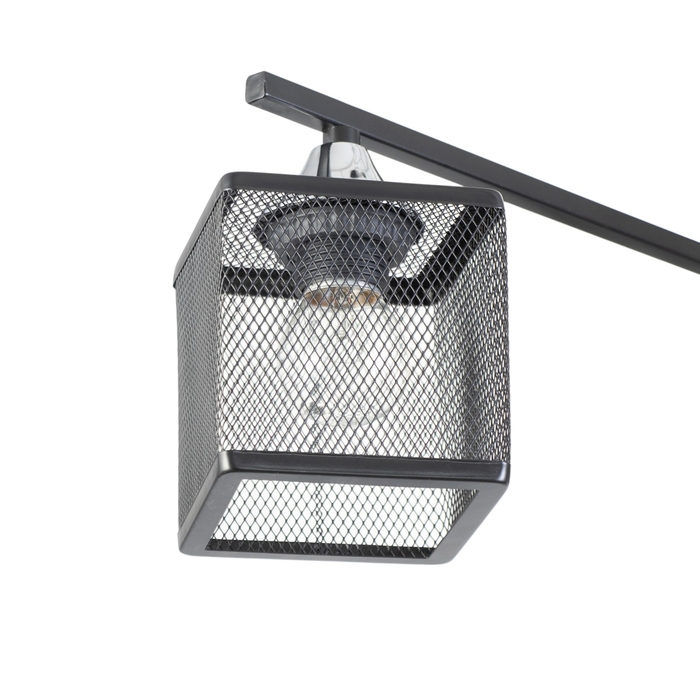 Люстра Люстра "Куб" 8х60Вт Е27 Чёрный 61,5х61,5,х27см