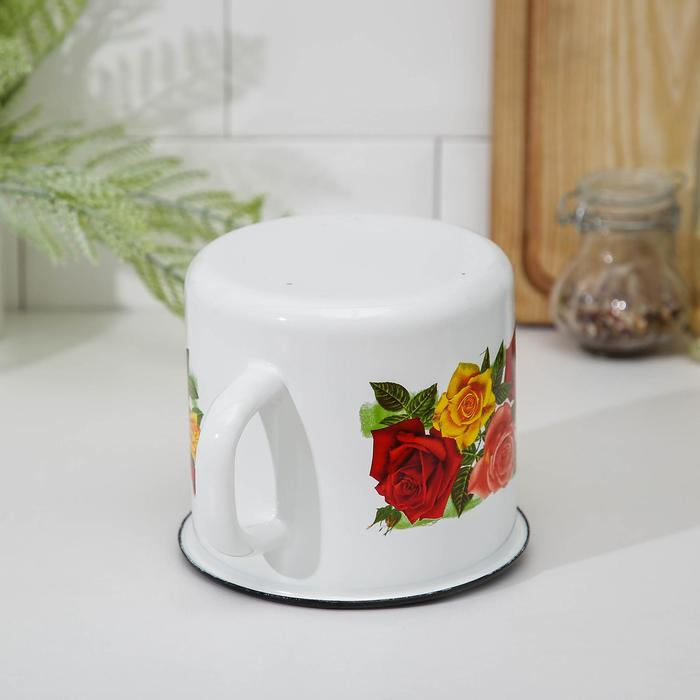 Чайник цилиндрический, 1 л, деколь МИКС, индукция, цвет белый Чайник цилиндрический, 1 л, деколь МИКС, индукция, цвет белый