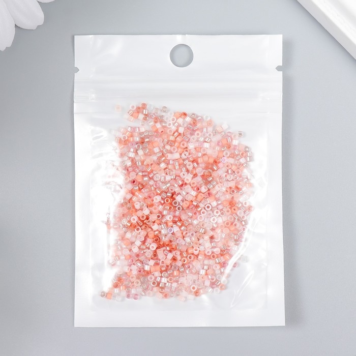 Бисер стекло 12/0  Бисер стекло 12/0 "Перламутр. Розовое ассорти" 10 гр