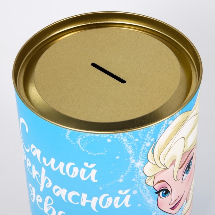 Копилка металлическая, 20,5 см х 12 см х 12 см, XXL Копилка металлическая, 20,5 см х 12 см х 12 см, XXL "На заветную мечту", Холодное сердце