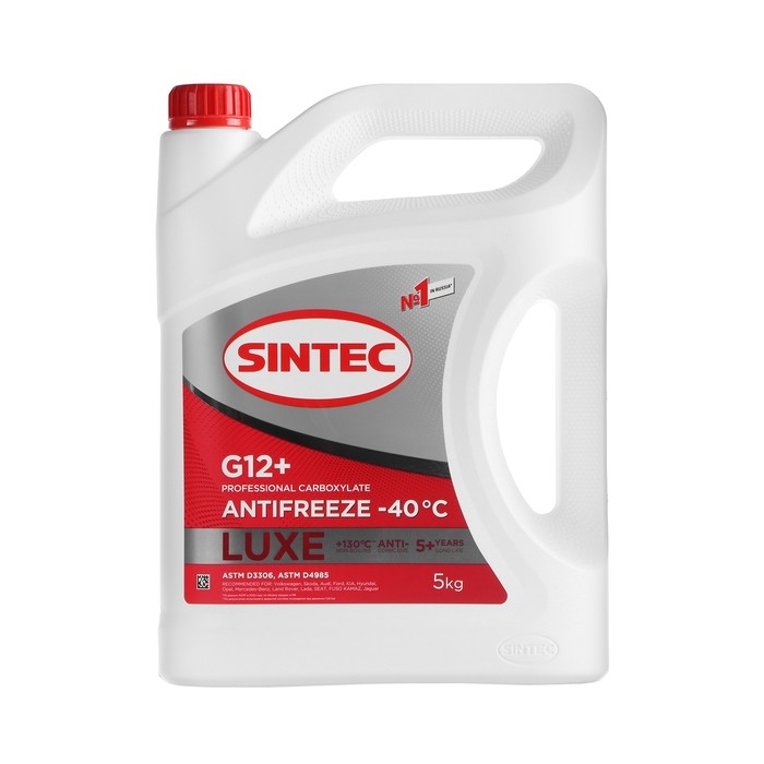 Антифриз Sintec Luxe красный G12+, 5 л Антифриз Sintec Luxe красный G12+, 5 л
