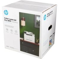 МФУ, лаз цв печать HP LaserJet Pro M283fdw,600x600 dpi, 21 стр/мин(цв/чб), А4, Wi-Fi, белый