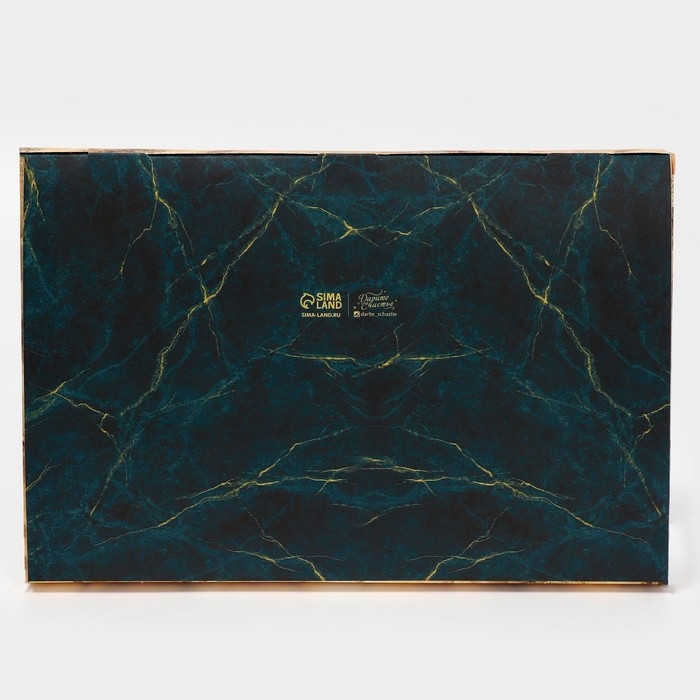 Коробка для капкейка «Мрамор», 23 х 16 х 11.5 см, Новый год Коробка для капкейка «Мрамор», 23 х 16 х 11.5 см, Новый год