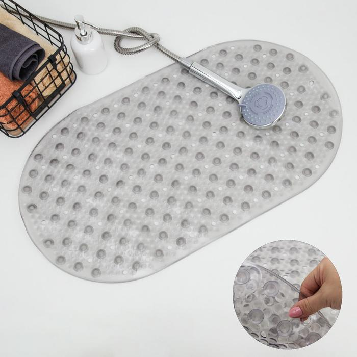 Набор для ванной SAVANNA «Селест»: штора 180×180 см, ковёр 38×69 см, цвет серый Набор для ванной SAVANNA «Селест»: штора 180×180 см, ковёр 38×69 см, цвет серый