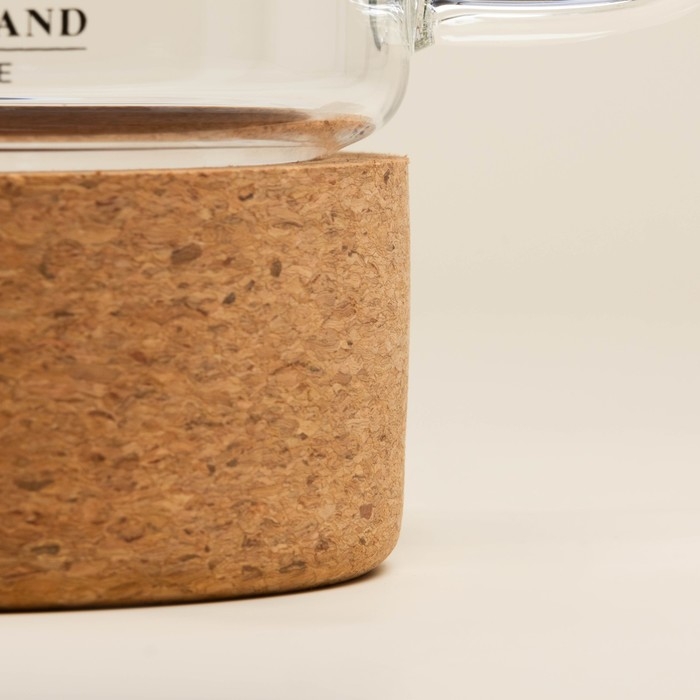 Чайник заварочный на пробковой подставке с крышкой Чайник заварочный на пробковой подставке с крышкой "Алькорноке" 600 мл, 17х10х15 см