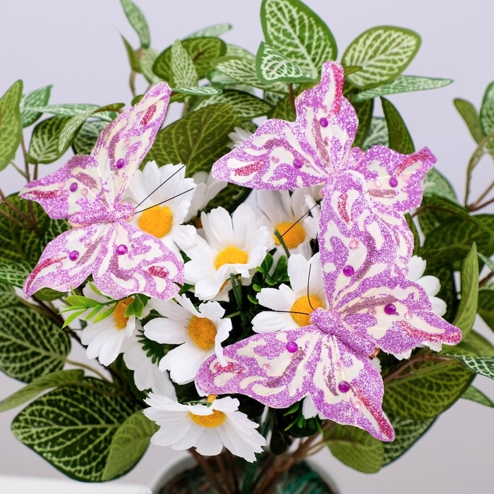 Декор на прищепке Декор на прищепке "Бабочка", сиреневый, 12 см