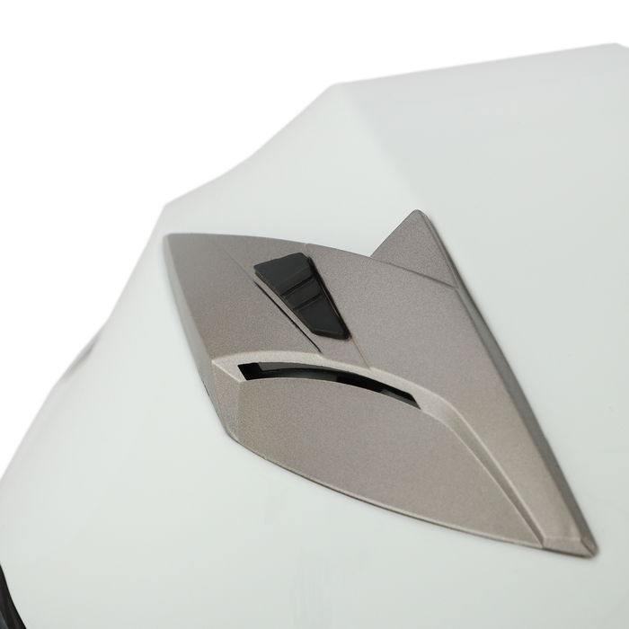 Шлем открытый с двумя визорами, размер L (59-60), модель - BLD-708E, белый глянцевый Шлем открытый с двумя визорами, размер L (59-60), модель - BLD-708E, белый глянцевый