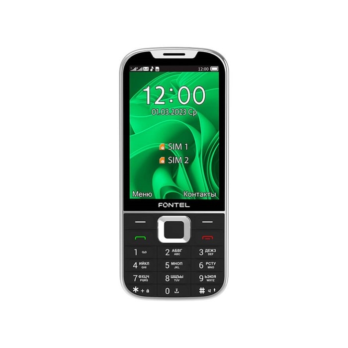 Сотовый телефон Fontel FP350, 3.5 Сотовый телефон Fontel FP350, 3.5", 2 sim, microSD, 2500 мАч, чёрный