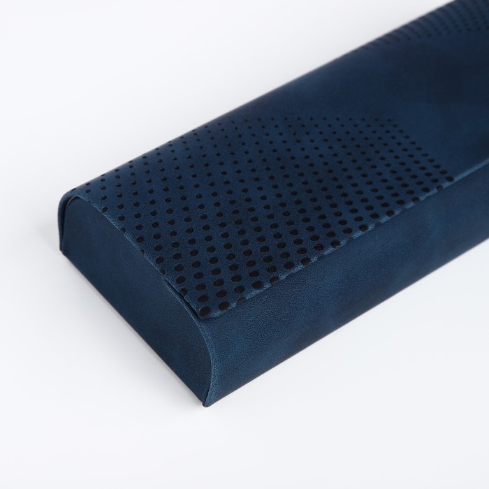 Футляр для очков на хлопушке, длина 15,6 см, цвет синий Футляр для очков на хлопушке, длина 15,6 см, цвет синий