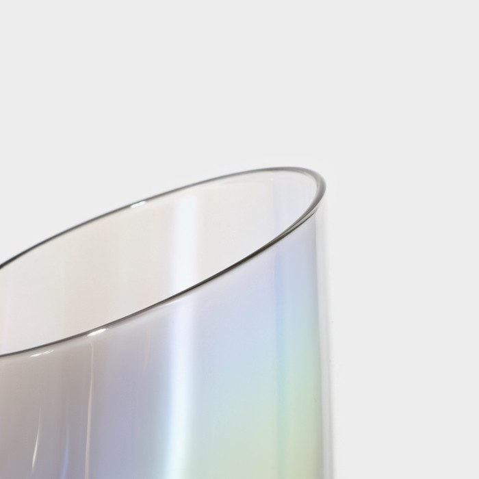 Набор бокалов для шампанского стеклянный Magistro «Иллюзия», 180 мл, 5,5×27,5 см, 2 шт, цвет перламутровый Набор бокалов для шампанского стеклянный Magistro «Иллюзия», 180 мл, 5,5×27,5 см, 2 шт, цвет перламутровый