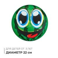 Мяч детский «Арбузик», d=22 см