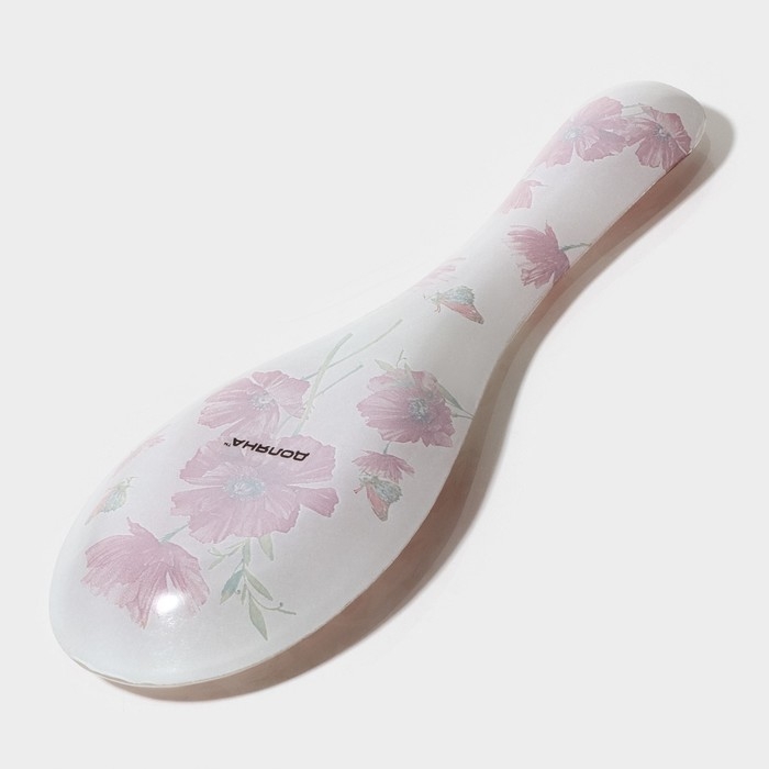 Подставка стеклянная под ложку Доляна «Красные маки», 23,5×8,3×1,5 см Подставка стеклянная под ложку Доляна «Красные маки», 23,5×8,3×1,5 см