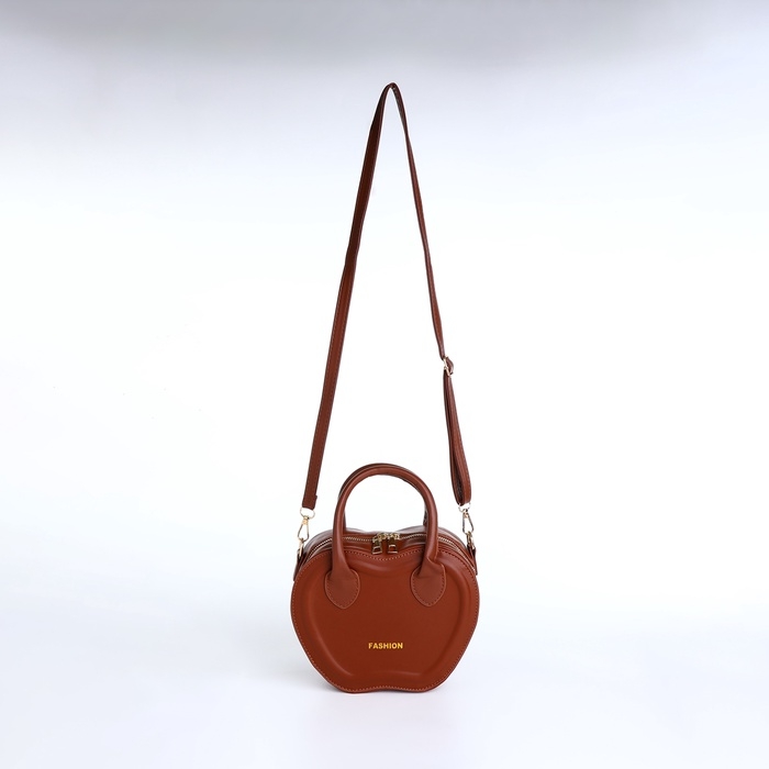 Сумка женская кросс-боди на молнии, цвет коричневый Сумка женская кросс-боди на молнии, цвет коричневый