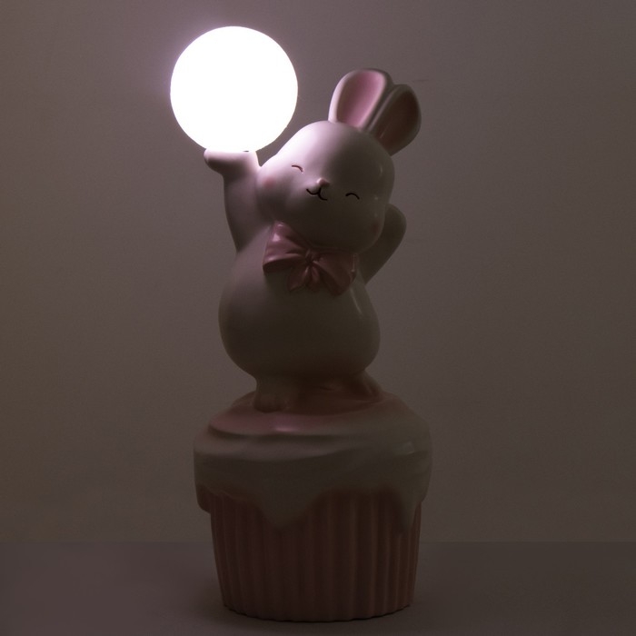 Торшер  Торшер "Зайка" LED USB розовый 30х30х69см