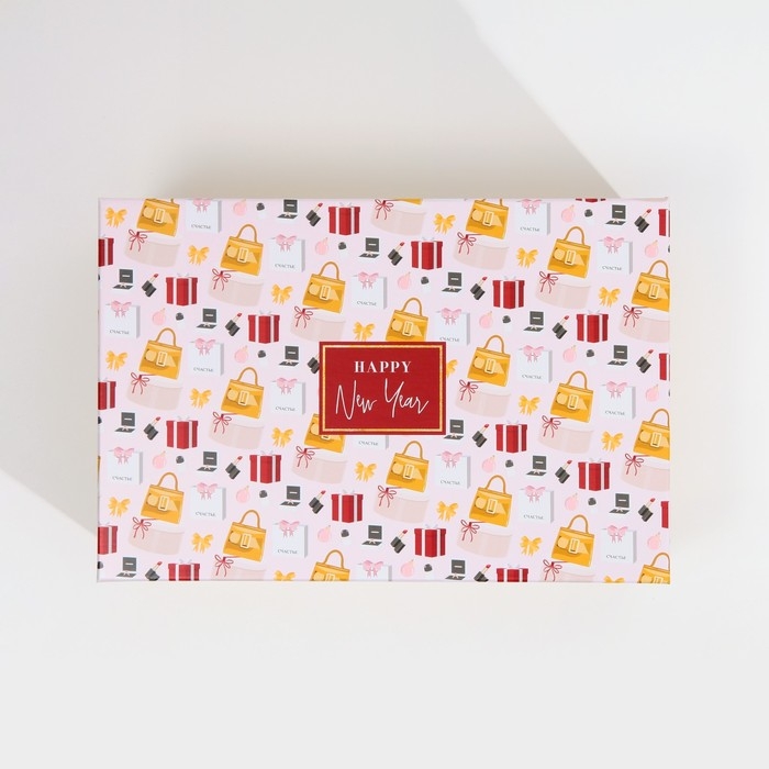 Набор подарочных коробок 6 в 1 «Happy New year», 20 х 12.5 х 7.5 ‒ 32.5 х 20 х 12.5 см, Новый год