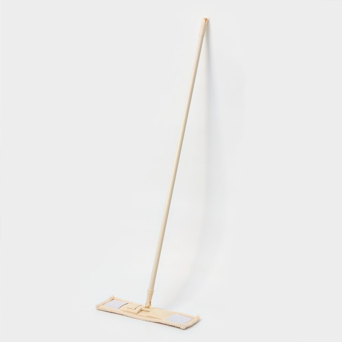 Швабра для мытья пола плоская Доляна, насадка микрофибра 42×12 см, металлическая ручка 124 см Швабра для мытья пола плоская Доляна, насадка микрофибра 42×12 см, металлическая ручка 124 см