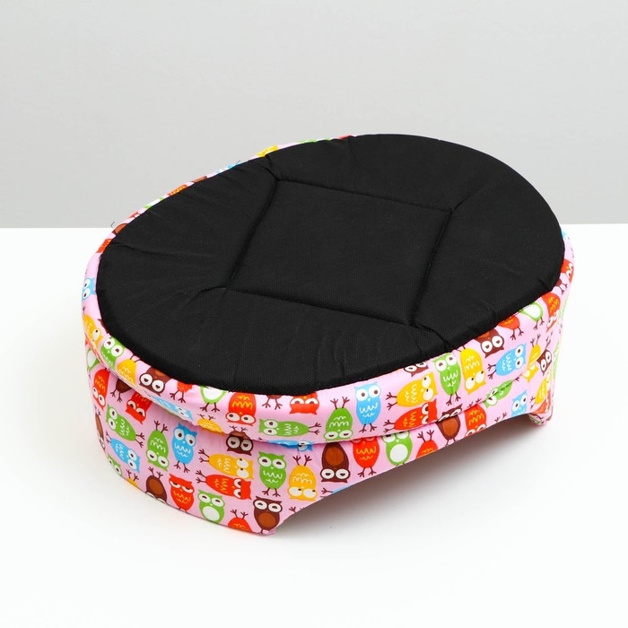 Лежанка поплин PerseiLine ЛЕ-2 №2 43 х 30 х 16  Лежанка поплин PerseiLine ЛЕ-2 №2 43 х 30 х 16 "Совы"